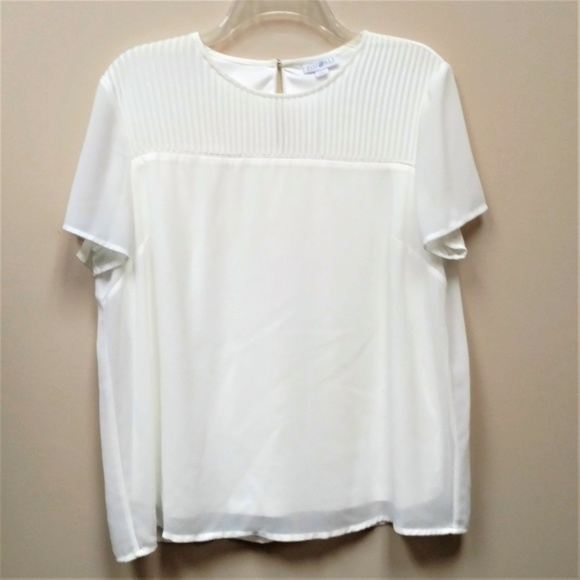 Roz & Ali Tops - Roz & Ali Cream Blouse
